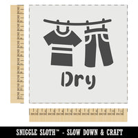 Laundry Hanging Dry Wall Cookie DIY Craft Reusable Stencil