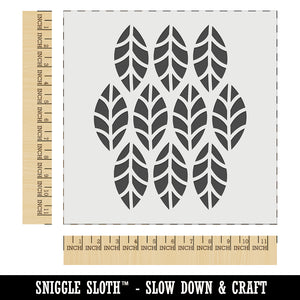 Leaf Pattern Wall Cookie DIY Craft Reusable Stencil