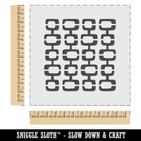 Retro Mid Century Square Pattern Wall Cookie DIY Craft Reusable Stencil