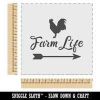 Farm Life Rooster Arrow Weathervane Wall Cookie DIY Craft Reusable Stencil