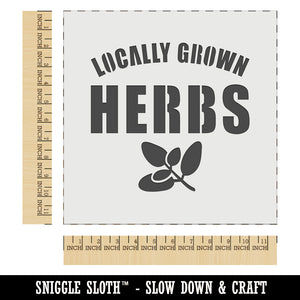 Locally Grown Herbs Gardening Wall Cookie DIY Craft Reusable Stencil