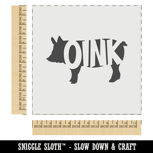 Pig Oink Farm Animal Wall Cookie DIY Craft Reusable Stencil