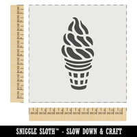 Soft Serve Ice Cream on a Cone Wall Cookie DIY Craft Reusable Stencil