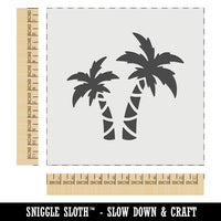 Two Palm Trees Tropical Wall Cookie DIY Craft Reusable Stencil