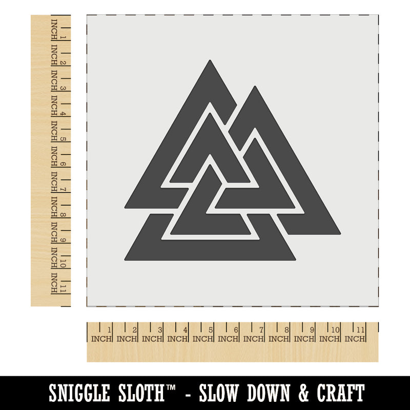 Valknut Symbol Viking Wall Cookie DIY Craft Reusable Stencil