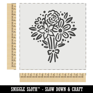 Flower Bouquet Wall Cookie DIY Craft Reusable Stencil