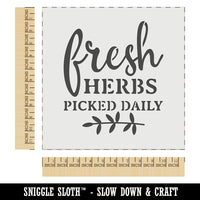 Fresh Herbs Picked Daily Wall Cookie DIY Craft Reusable Stencil