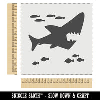 Shark and School of Fish Wall Cookie DIY Craft Reusable Stencil