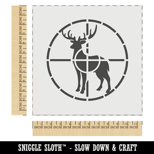 Hunting Hunter Deer in Crosshair Wall Cookie DIY Craft Reusable Stencil