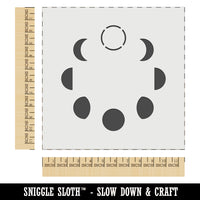 Moon Phases Circle Wall Cookie DIY Craft Reusable Stencil