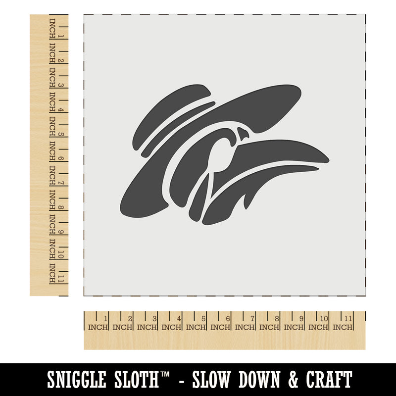 Plague Doctor Crow Raven Mask with Hat Wall Cookie DIY Craft Reusable Stencil