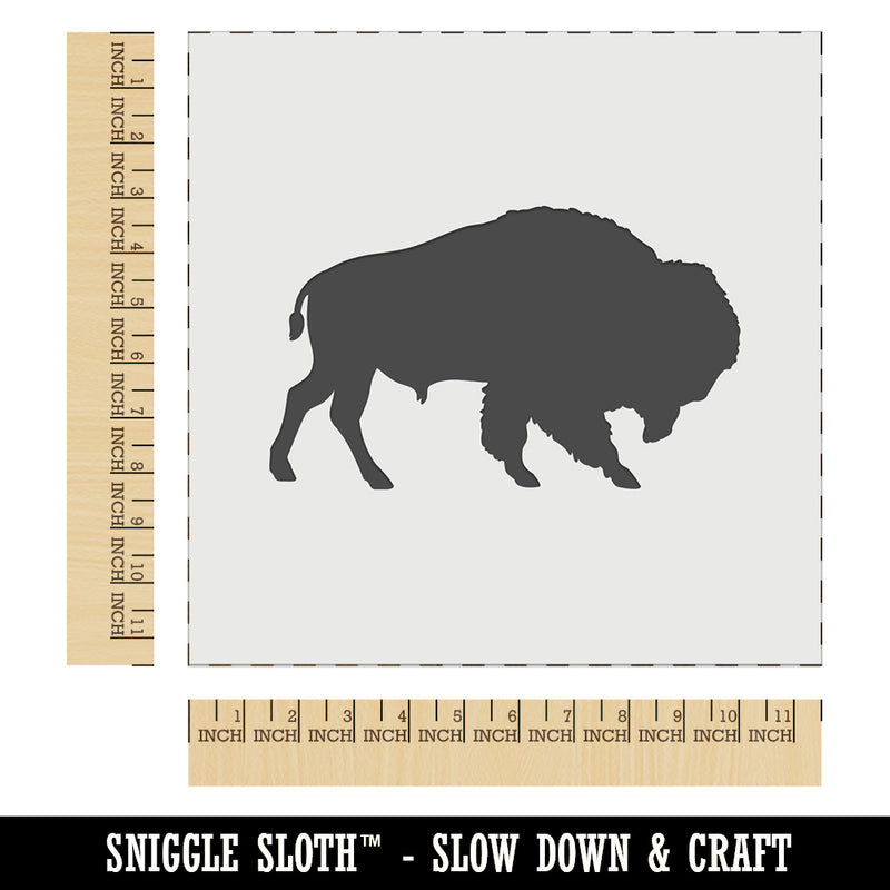 American Buffalo Bison Solid Wall Cookie DIY Craft Reusable Stencil