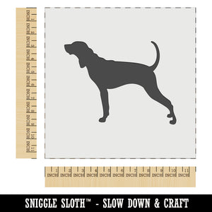 American English Coonhound Dog Solid Wall Cookie DIY Craft Reusable Stencil