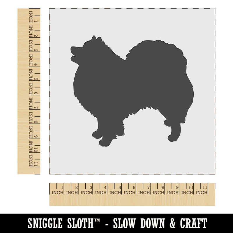 American Eskimo Dog Solid Wall Cookie DIY Craft Reusable Stencil