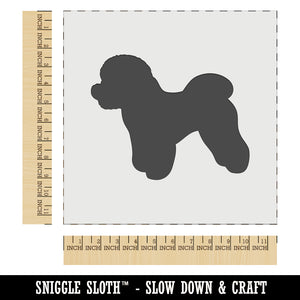 Bichon Frise Dog Solid Wall Cookie DIY Craft Reusable Stencil