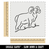 Bighorn Sheep Ram Wall Cookie DIY Craft Reusable Stencil