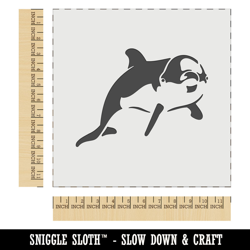 Curious Dolphin Wall Cookie DIY Craft Reusable Stencil