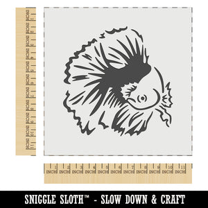 Fancy Betta Fish Wall Cookie DIY Craft Reusable Stencil