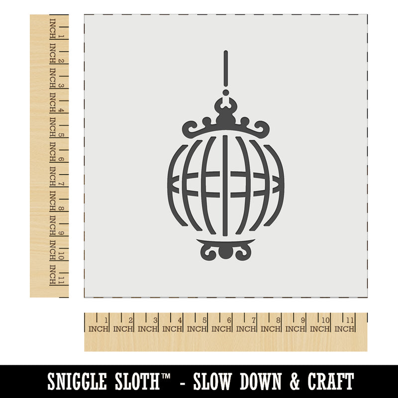 Fancy Ornate Bird Cage Wall Cookie DIY Craft Reusable Stencil