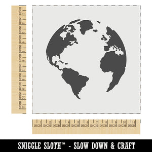 Globe of Earth Wall Cookie DIY Craft Reusable Stencil
