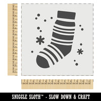 Christmas Stocking Sock Wall Cookie DIY Craft Reusable Stencil