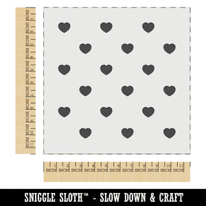 Hearts Polka Dots Wall Cookie DIY Craft Reusable Stencil