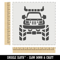 Monster Truck with Bull Horns Wall Cookie DIY Craft Reusable Stencil