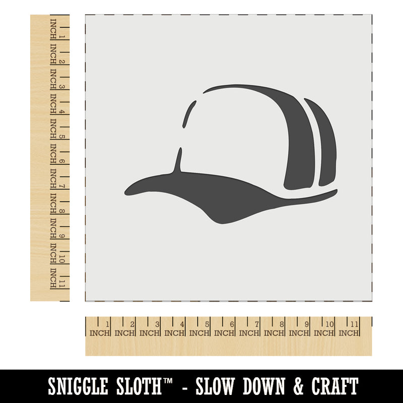 Baseball Cap Trucker Hat Sports Wall Cookie DIY Craft Reusable Stencil