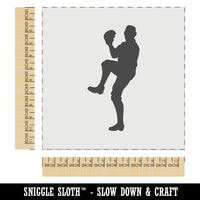 Baseball Player Pitcher Winding Up Wall Cookie DIY Craft Reusable Stencil