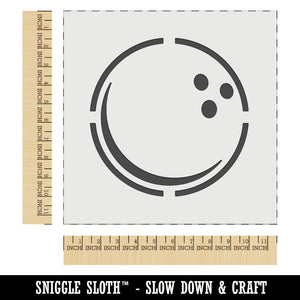 Bowling Ball Wall Cookie DIY Craft Reusable Stencil