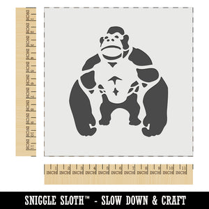 Brawny Gorilla Ape Wall Cookie DIY Craft Reusable Stencil