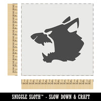 Ferocious Snarling Wolf Head Side Wall Cookie DIY Craft Reusable Stencil