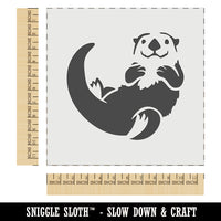 Floating Sea Otter Wall Cookie DIY Craft Reusable Stencil