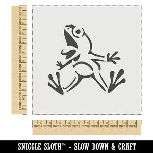 Frog Leaping from Shock and Surprise Wall Cookie DIY Craft Reusable Stencil