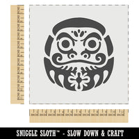 Japanese Daruma Doll Zen Buddhism Bodhidharma Wall Cookie DIY Craft Reusable Stencil