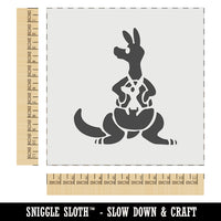 Kangaroo Mother with Baby Joey in Pouch Pocket Wall Cookie DIY Craft Reusable Stencil