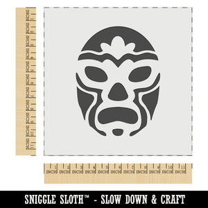 Luchador Mexican Wrestler Mask Lucha Libre Wall Cookie DIY Craft Reusable Stencil