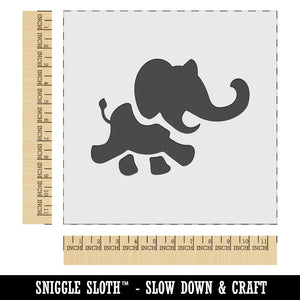 Marching Baby Elephant Wall Cookie DIY Craft Reusable Stencil