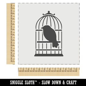 Pet Wire Bird in Birdcage Wall Cookie DIY Craft Reusable Stencil