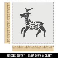 Southwestern Style Tribal Deer Antelope Wall Cookie DIY Craft Reusable Stencil