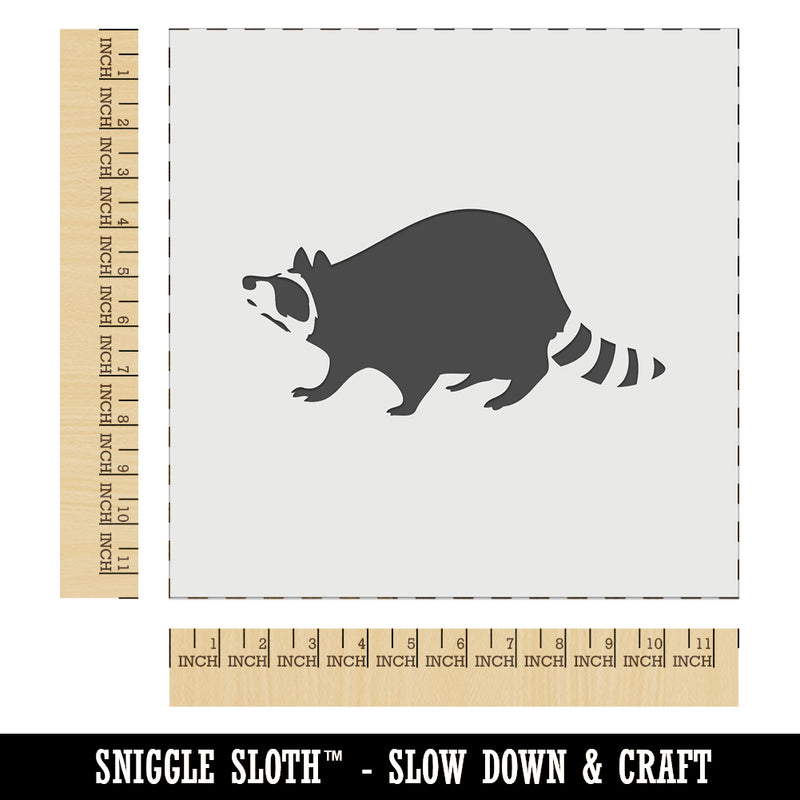 Wandering Raccoon Trash Panda Wall Cookie DIY Craft Reusable Stencil