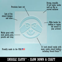 Sloth Face Wall Cookie DIY Craft Reusable Stencil