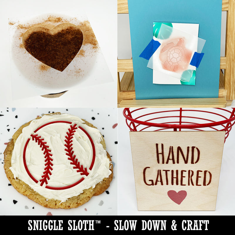 Baseball Player Catcher with Mitt Wall Cookie DIY Craft Reusable Stencil