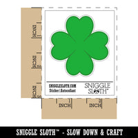 Four Leaf Clover Lucky Solid Waterproof Vinyl Phone Tablet Laptop Water Bottle Sticker Set - 5 Pack