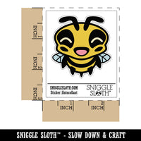 Cute Bee Laughing LOL Waterproof Vinyl Phone Tablet Laptop Water Bottle Sticker Set - 5 Pack