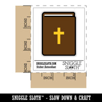 Bible Christian Cross Icon Waterproof Vinyl Phone Tablet Laptop Water Bottle Sticker Set - 5 Pack