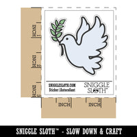 Peace Dove with Olive Branch Waterproof Vinyl Phone Tablet Laptop Water Bottle Sticker Set - 5 Pack