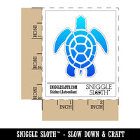 Sea Turtle Tribal Waterproof Vinyl Phone Tablet Laptop Water Bottle Sticker Set - 5 Pack