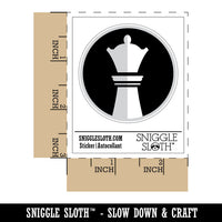 Chess Piece White Queen Waterproof Vinyl Phone Tablet Laptop Water Bottle Sticker Set - 5 Pack