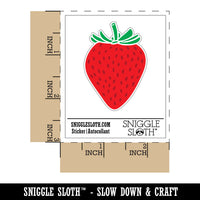 Strawberry Fruit Drawing Waterproof Vinyl Phone Tablet Laptop Water Bottle Sticker Set - 5 Pack